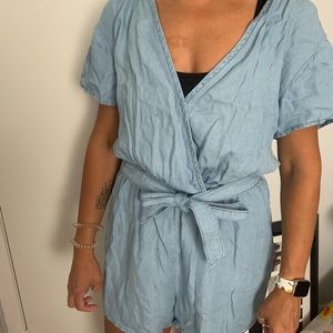 H&M denim romper